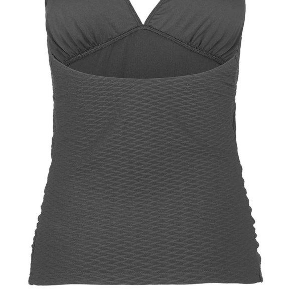 TOPSHOP Tex Halter Tankini Top Maternity NEW Halter Style Black NWT Sz 8🎉HP x4 - Picture 7 of 14